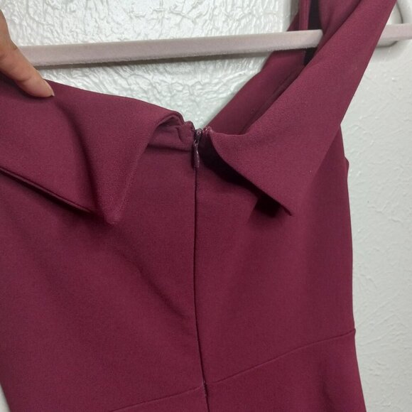 Lulus Maxi dress Burgundy - Off the shoulder - Size S - Picture 8 of 14